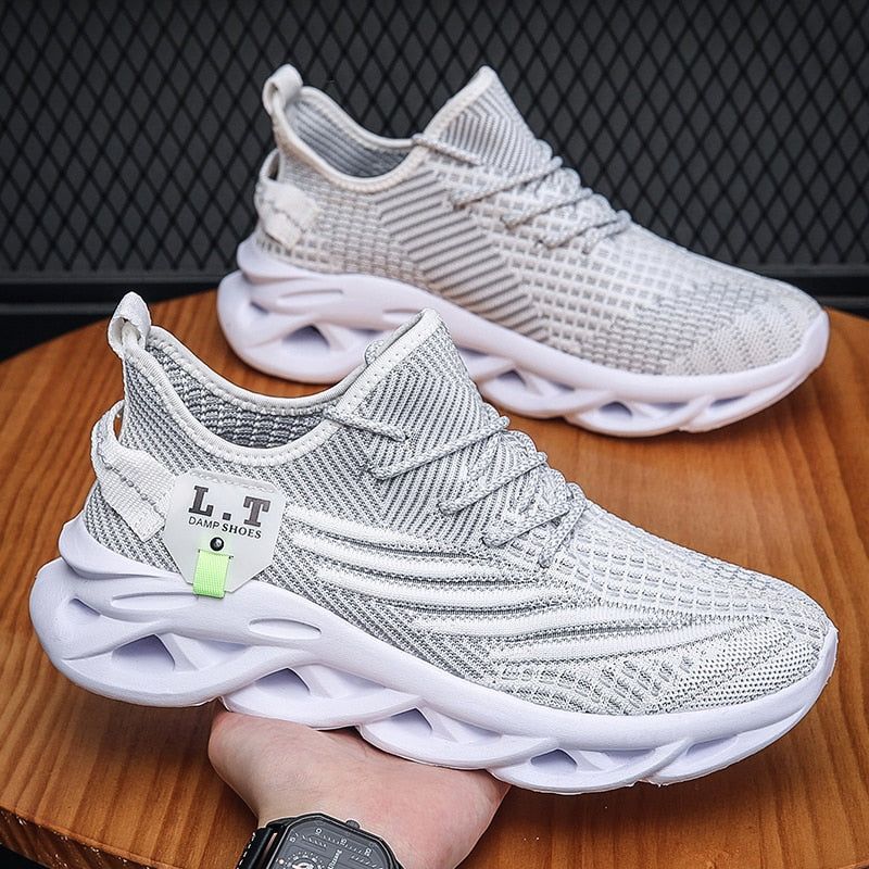 Men Shoes Summer Large Size Lightweight Mesh Outdoor Sneakers Non Slip  Casual Running Shoes Grey 10.5 - Walmart.com